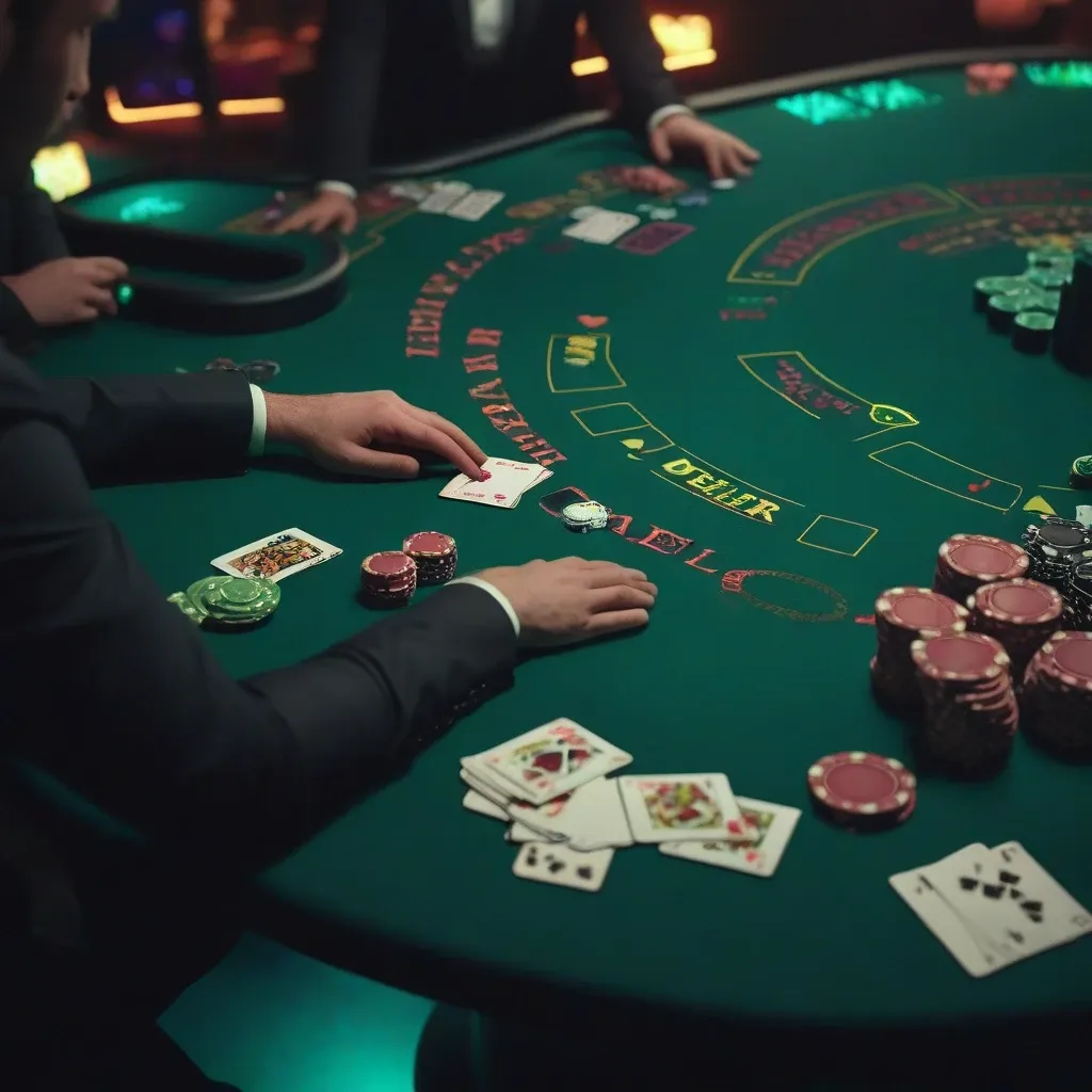 Live Dealer Blackjack Table